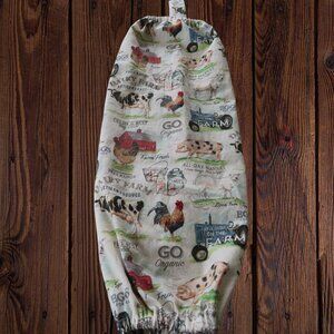 Farm Plastic Bag Holder, Shopping Bag Dispenser, Kitchen Storage and Org…